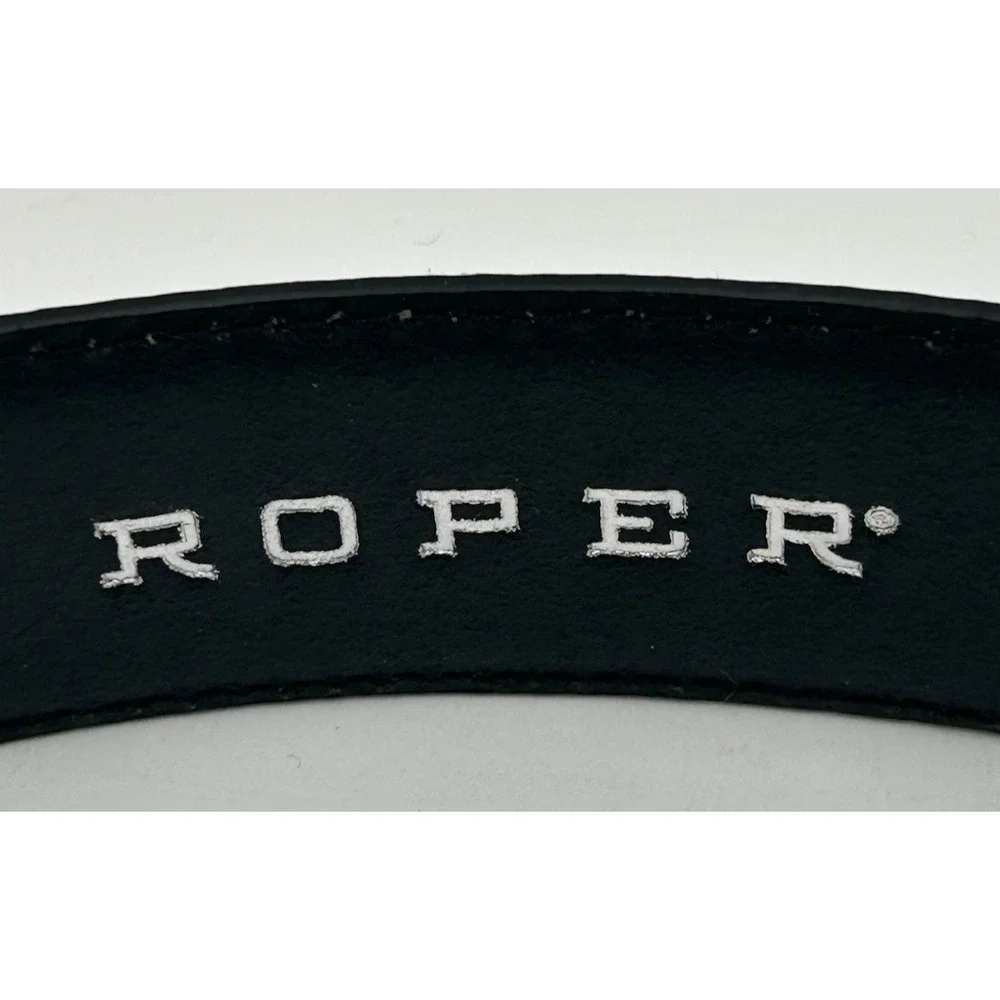 Roper Camo Belt Top Grain Leather Mens Sz 44 Western Cowboy Rodeo